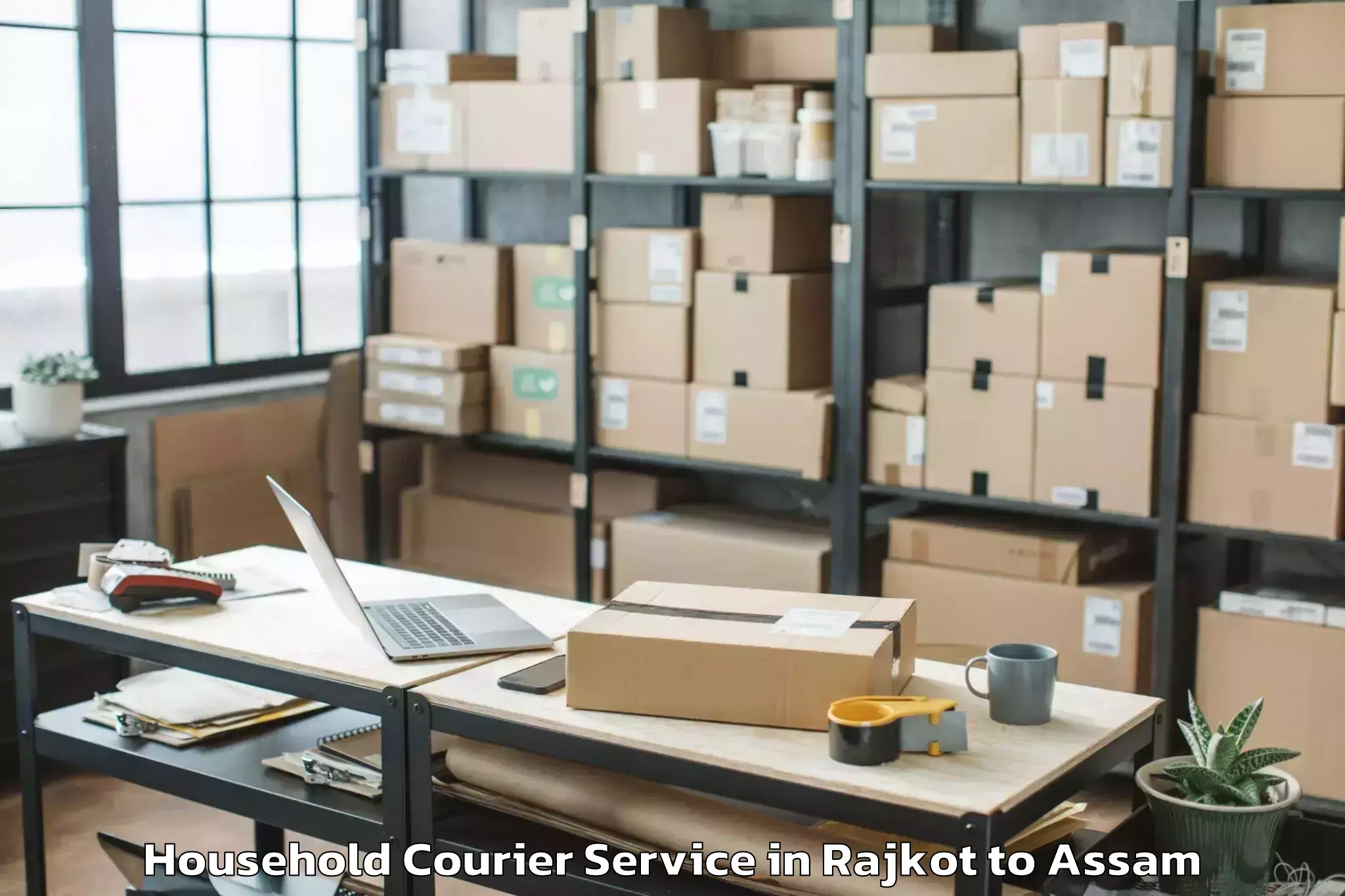 Book Rajkot to Manikpur Bongaigaon Household Courier Online